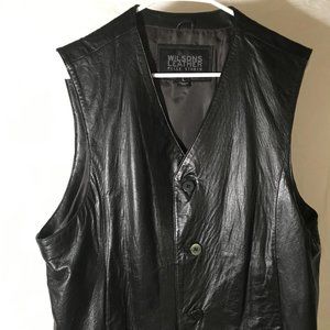 Black Leather Vest